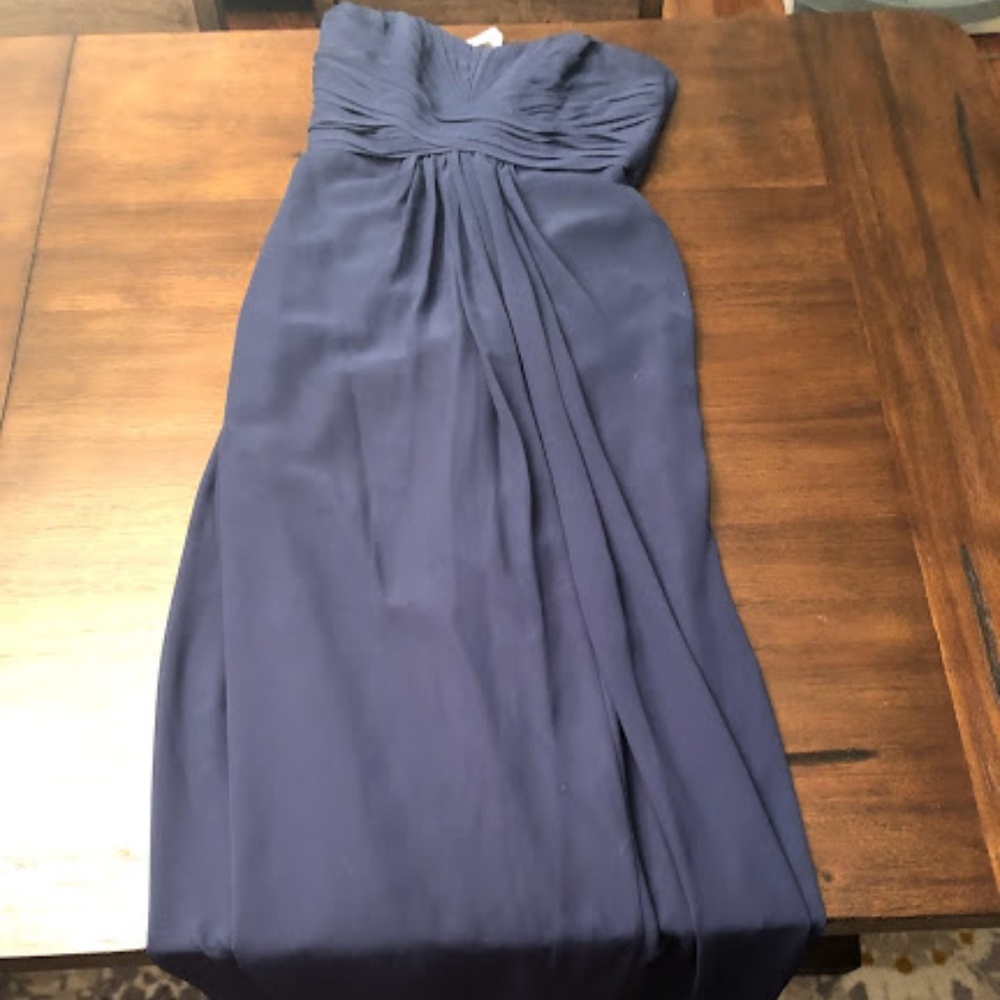Long formal strapless dress